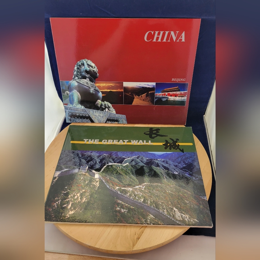Lot of 2 Books: China Beijing and The Great Wall (Board Books) Like New Conditio